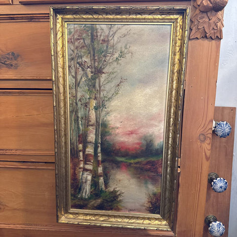 Oil on board fall
