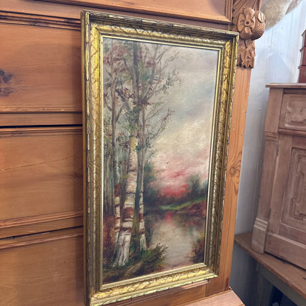 Oil on board fall