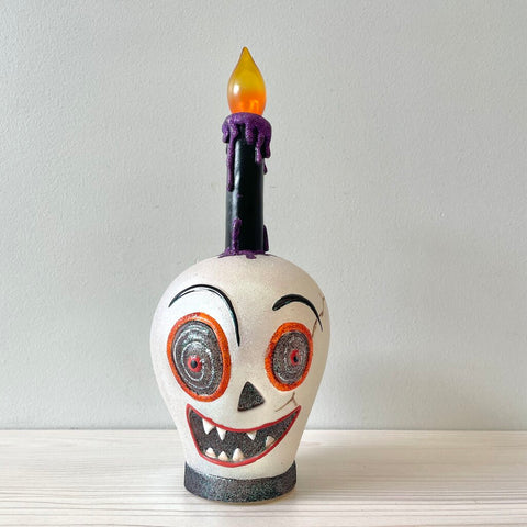 Moxie - Dept 56 Skeleton Light Up Candle - 9.5"
