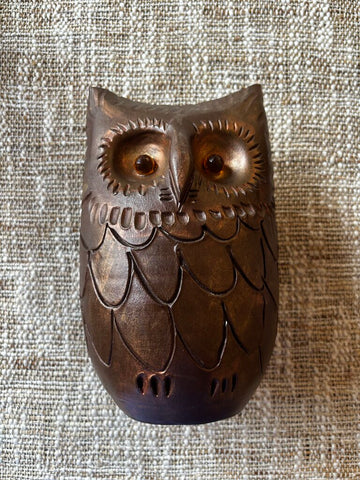 Owl w/ Bead Eyes