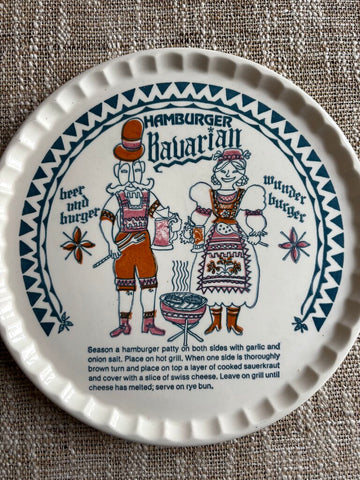 Bavarian Hamburger Recipe Plate1983