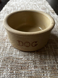 Small Roseville Pottery Dog Bowl
