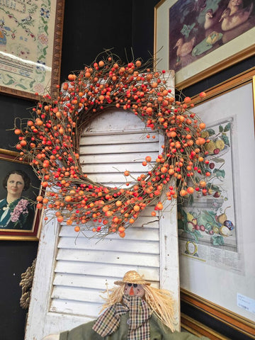 22" fall wreath