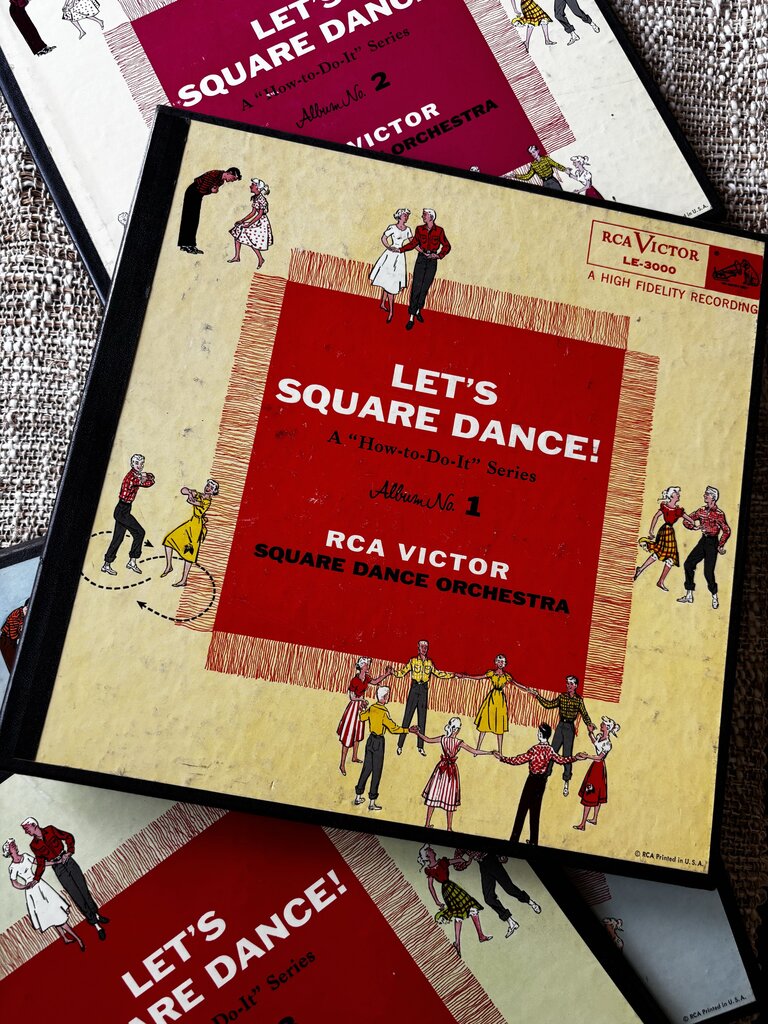 Set Of 5 RCA Victor Dance Orchestra "How To Do It" Series Square Dancing