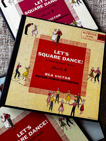 Set Of 5 RCA Victor Dance Orchestra "How To Do It" Series Square Dancing