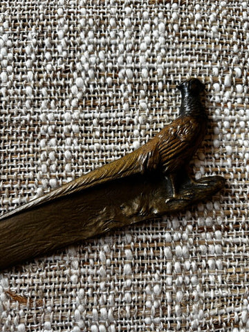 Antique Pheasant Letter Opener