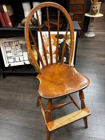 Antique Wood Childs High Chair ( in store PU)