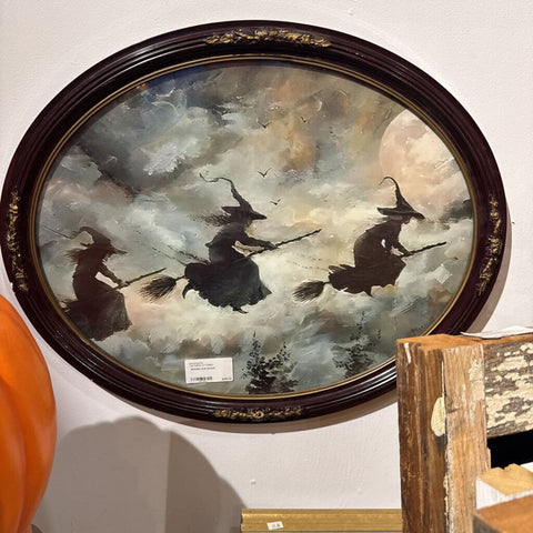 Witches oval picture