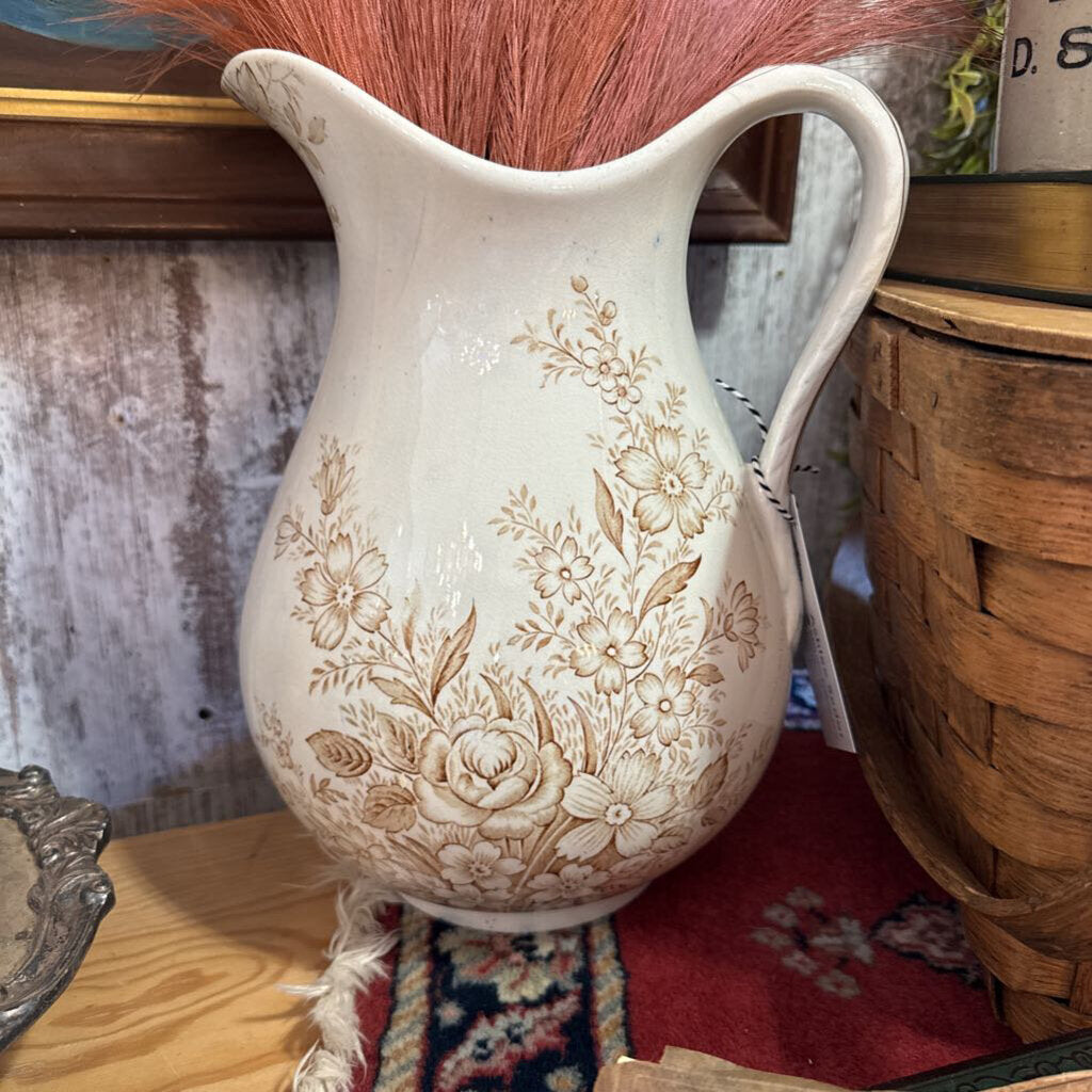 Ironstone Pitcher Royal Crownford as found
