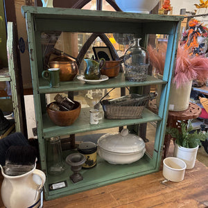 Green Display Cabinet 24W 31H 12.5D IN STORE PICKUP ONLY