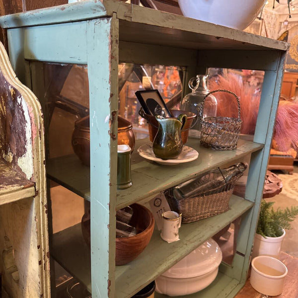 Green Display Cabinet 24W 31H 12.5D IN STORE PICKUP ONLY