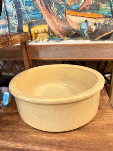 Pottery dog dish