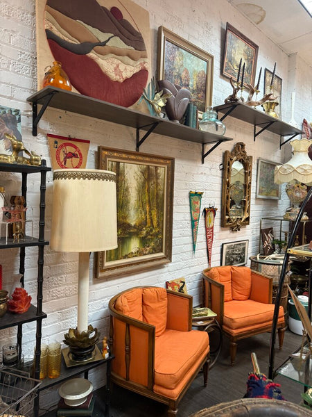 1960's Pair of Orange Chairs W1871