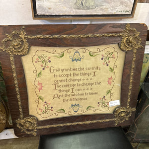 Serenity prayer embroidery crosstitch