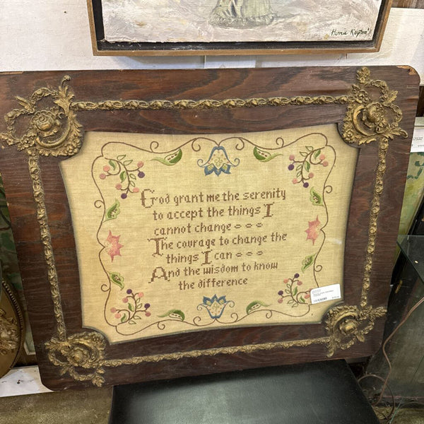Serenity prayer embroidery crosstitch