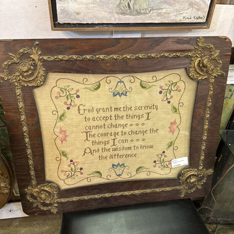 Serenity prayer embroidery crosstitch
