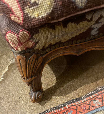 Antique Needlepoint chair as is IN STORE PICK UP ONLY