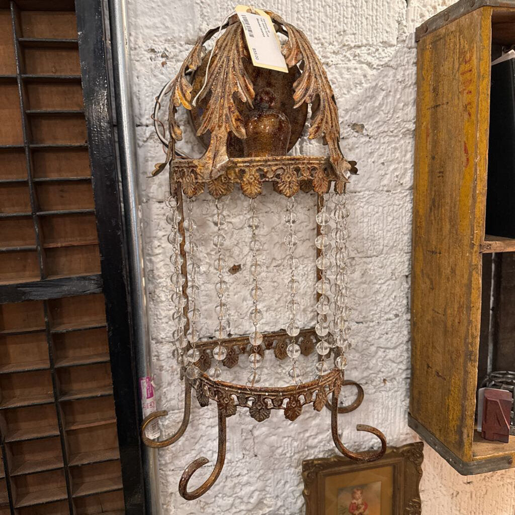 Beaded sconce