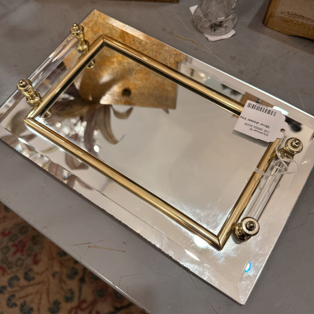 Mirror dresser tray