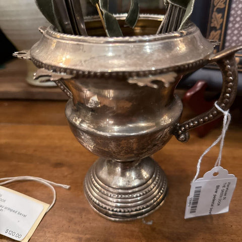 Silver pedestal bowl