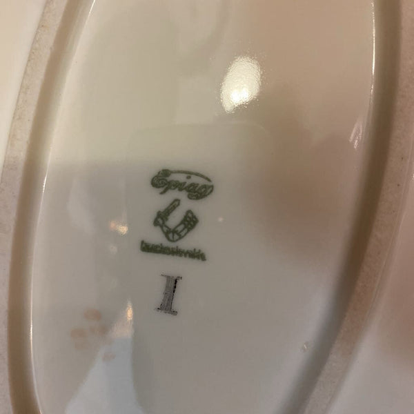 Vintage Epiag Czechoslovakia Platter 10" x 14.5"