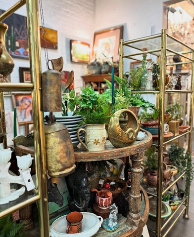 Antique wood one of a kind moon shaped shelf IN STORE pick up ONLY