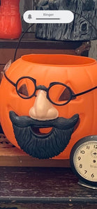 Vintage Amloid pumpkin with vintage mask