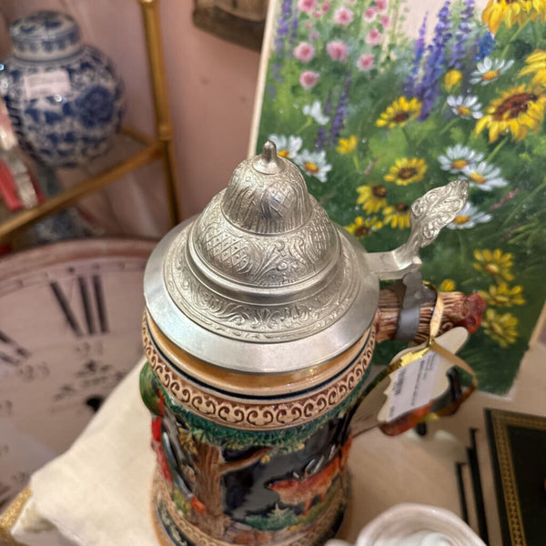 @1950s German beer stein, 13 1/2"