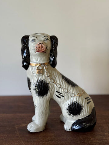 Replica Staffordshire Dog w/chain