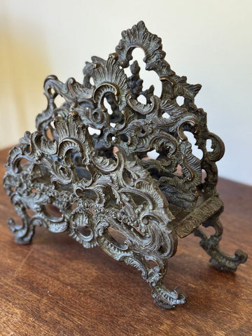 Heavy Ornate Bronze tiered letter sorter