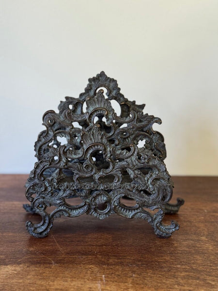 Heavy Ornate Bronze tiered letter sorter