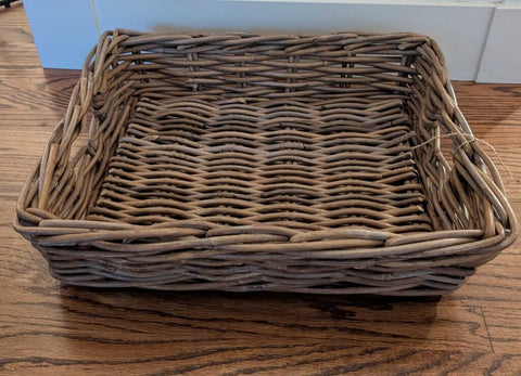 Vintage Rattan Basket 20x17x5