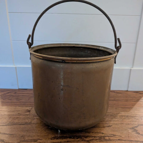 Antique Brass Kettle 13x12