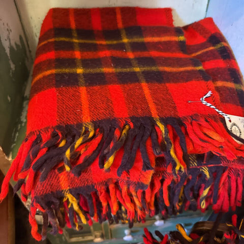 Orange Plaid Blanket