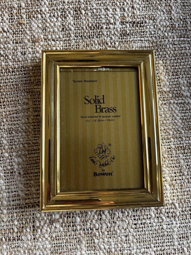 Vintage Brass Frame 3x5