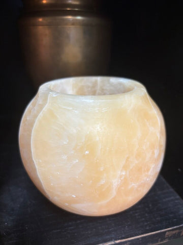 Alabaster Candle Holder Egypt