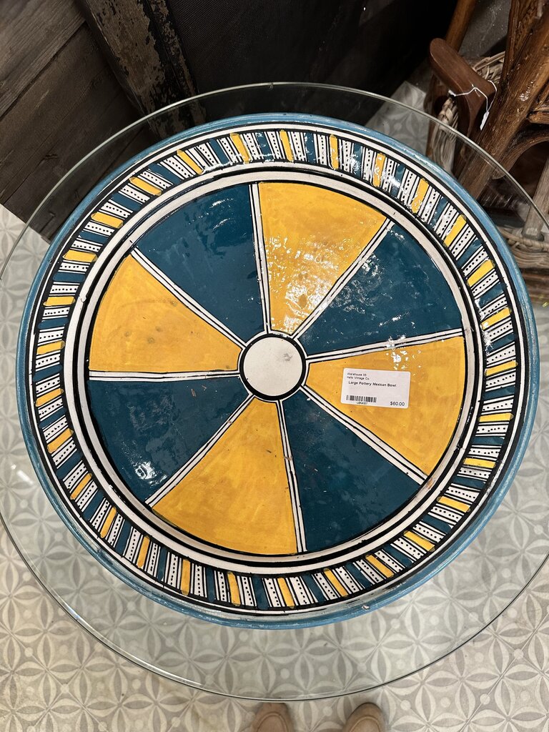 Large Pottery Mexican Bowl