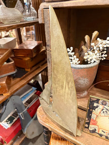 Brass sailboat