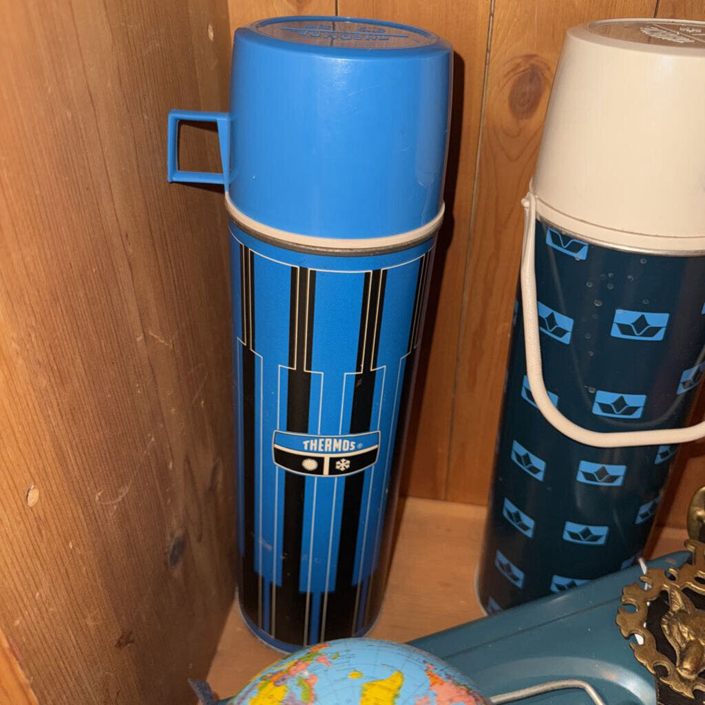 Blue Stripe Thermos