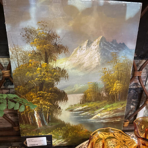 Fall Trees Painting on Canvas