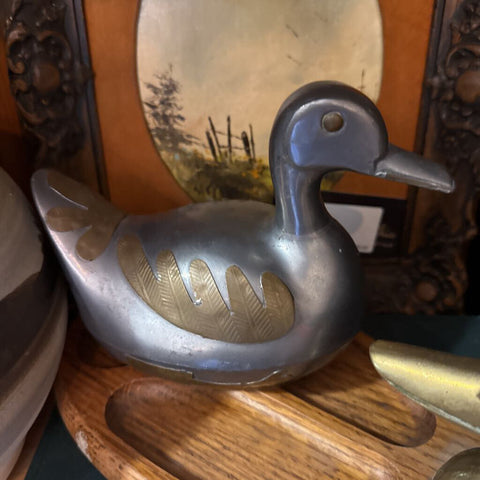 Large Pewter Duck