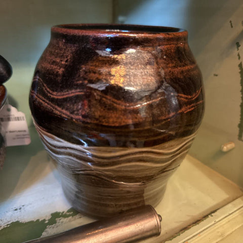 Brown Pottery Vase