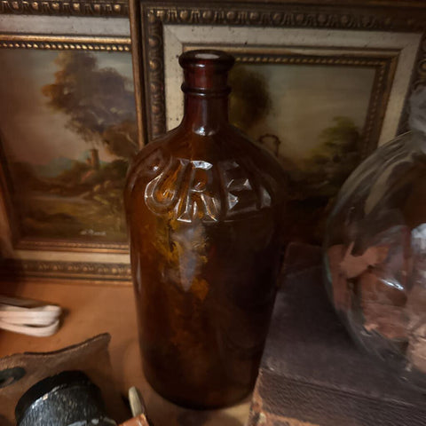Amber Pyrex Bottle