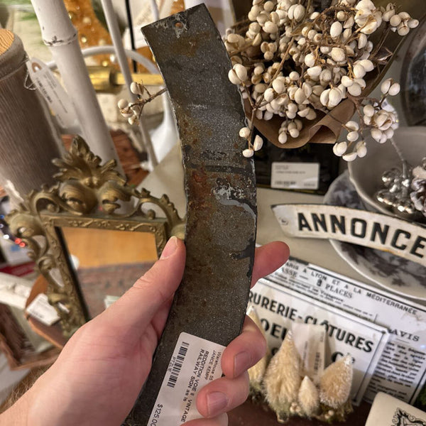 REDDITION VOIE II VINTAGE RAILWAY SIGN as is