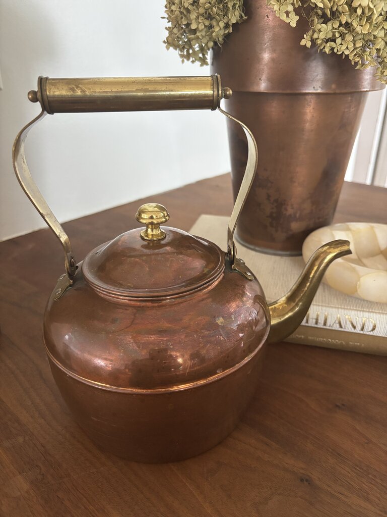 Copper And Brass Tea Kettle
