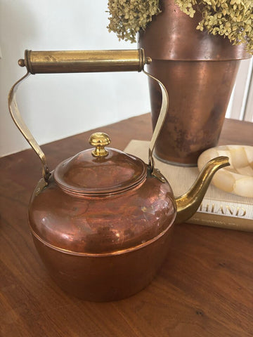 Copper And Brass Tea Kettle
