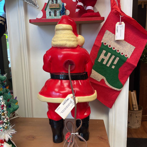 Moxie - Union 50s Hard Plastic Santa Blow Mold With Orig. Box - 17"