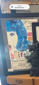 Framed cast signed "Hairspray " poster 21 x 27