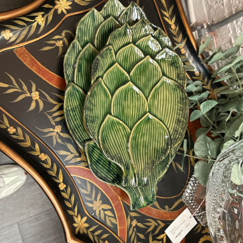 Majolic Artichoke platter 16"