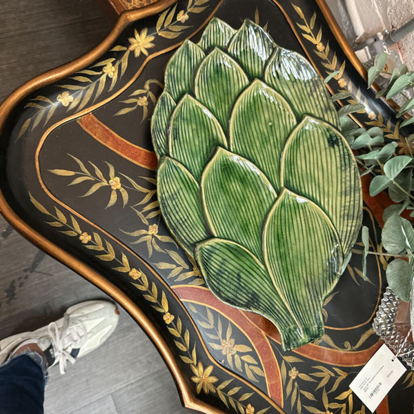 Majolic Artichoke platter 16"